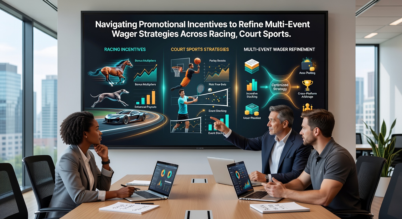 Accumulator slip combining racing, tennis, and table game selections with active bonus indicators